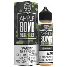 VGOD Apple Bomb 60ML bottle with fresh red and green apples.

