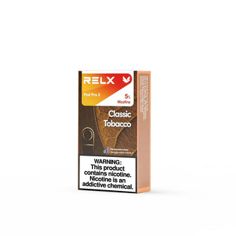 Classic Tobacco 5% RELX Pod Pro 2 - Rich and Robust Tobacco Flavor

